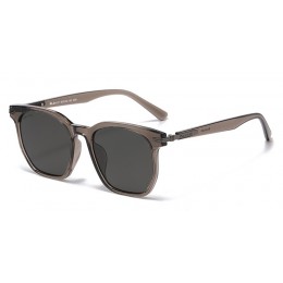 Light Brown Square Prescription Sunglasses #8127